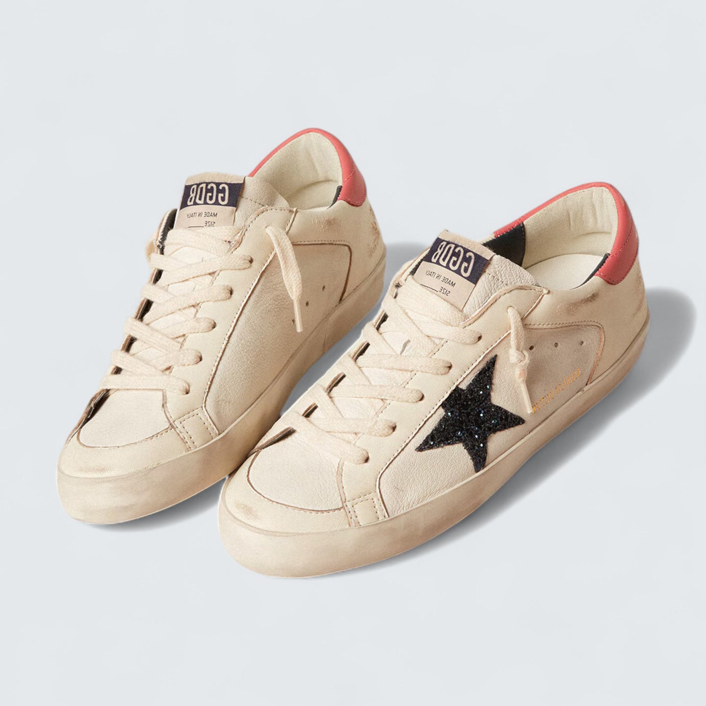 Super-Star LTD 'Blue Glitter Star and Red Heel Tab'