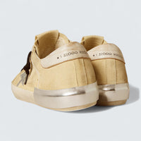 Super-Star LTD 'Suede with Glitter Star and Leather Heel Tab'