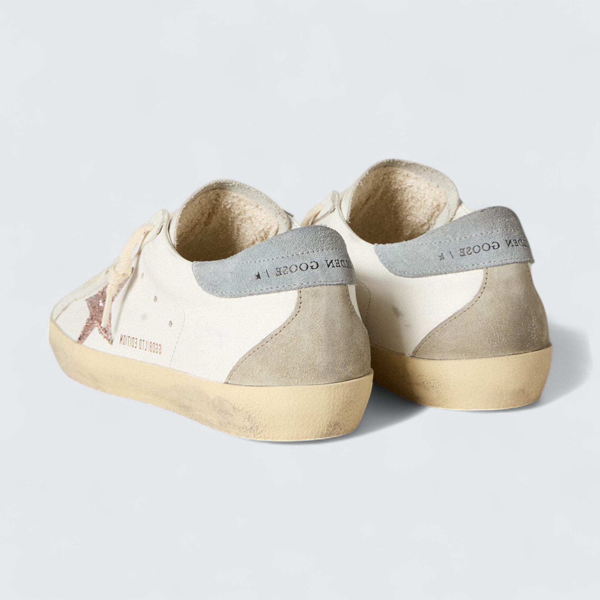 Super-Star LTD 'Multicolor Glitter Star and Suede Heel Tab'
