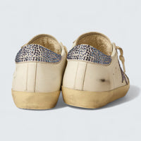 Super-Star LTD 'Cream Suede with Swarovski Crystal Star and Heel Tab'
