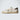 Super-Star 'White Leather with Gray Suede Star and Dark Gray Glitter Heel Tab'