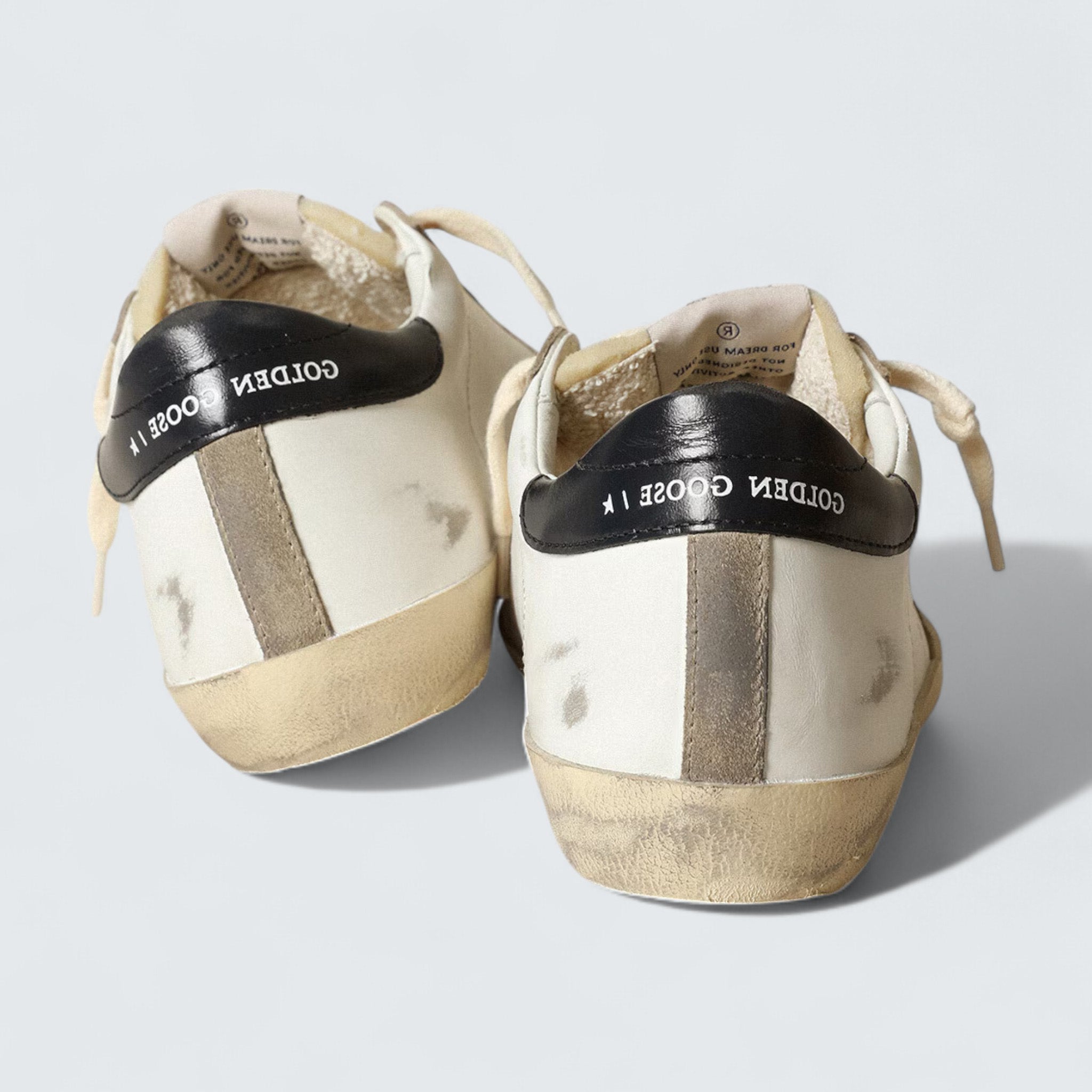 Golden Goose Super-Star 'Perforated Star and Midnight Blue Heel Tab'