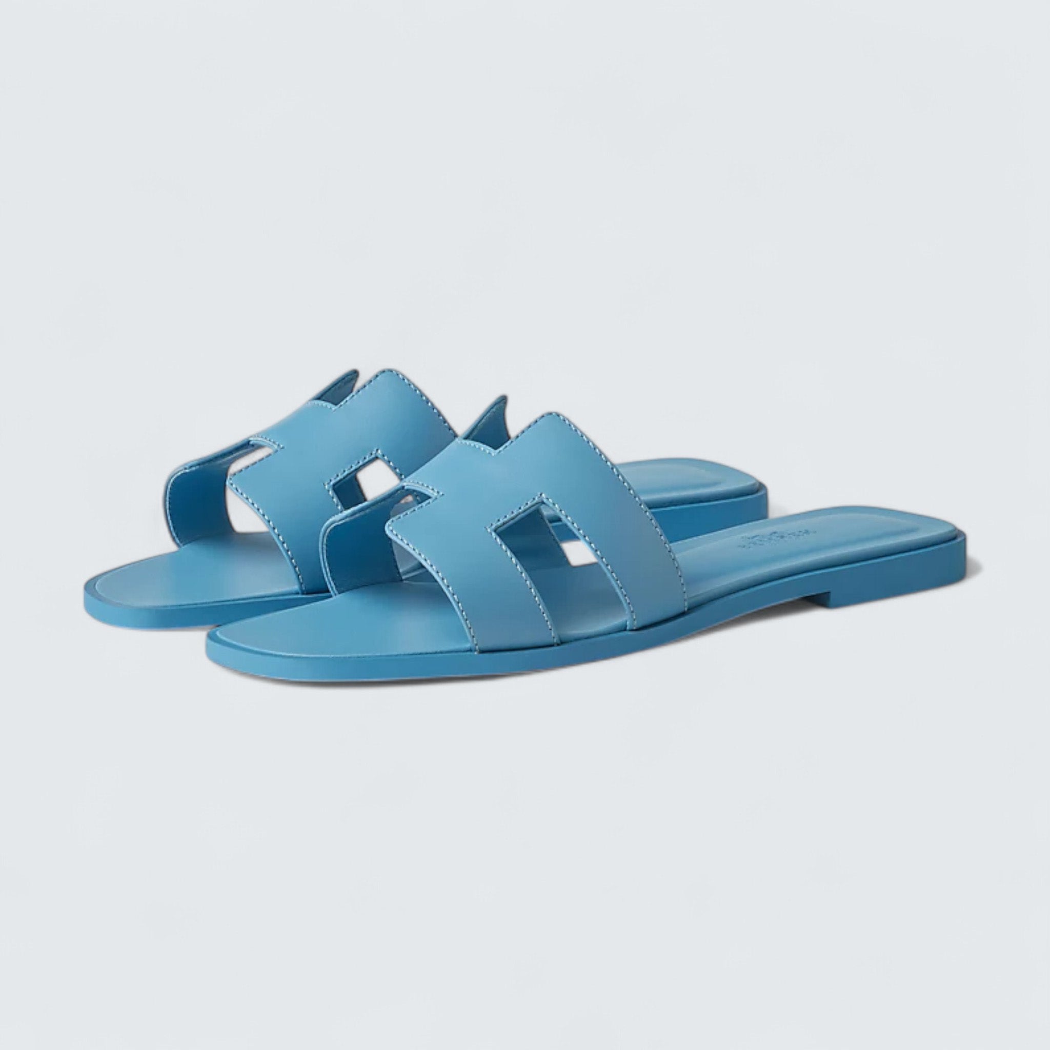 Oran Sandals 'Bleu Cameo'