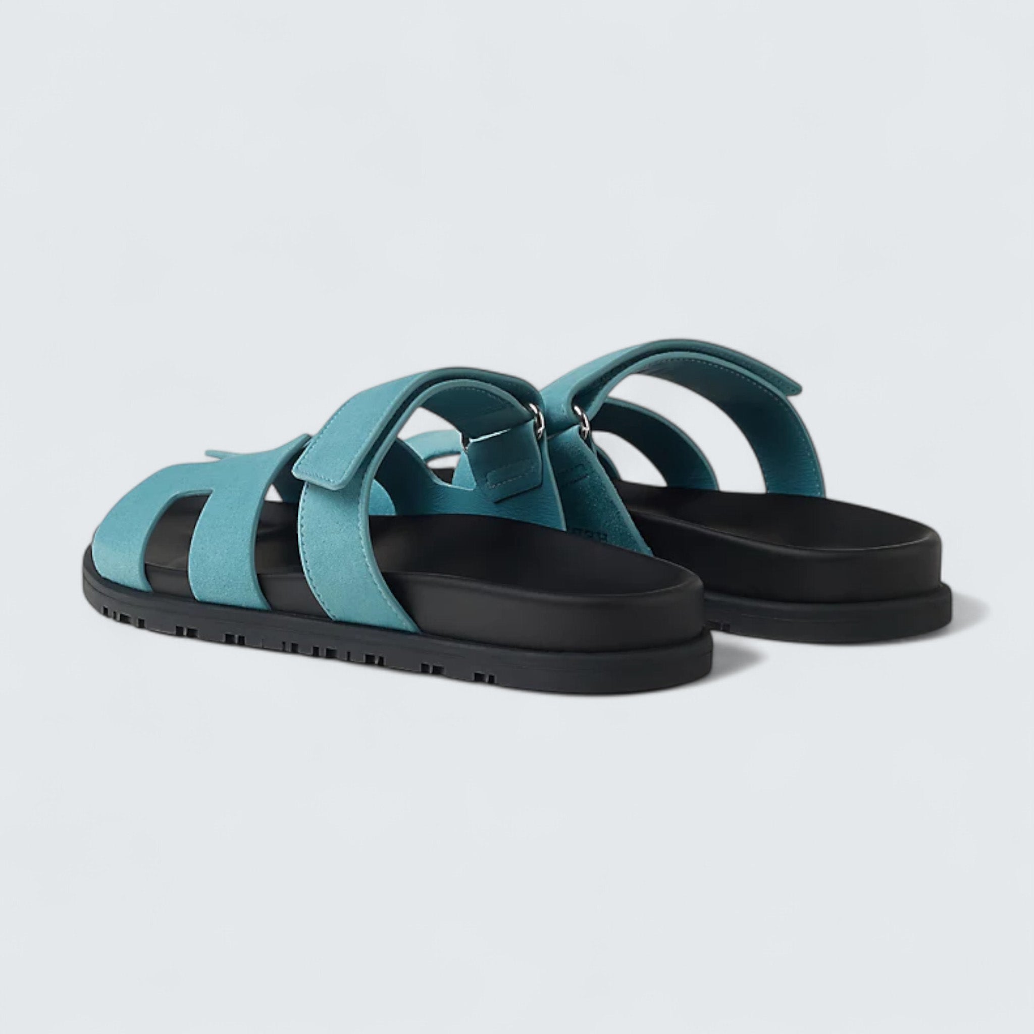 Chypre Sandals 'Bleu Minéral'9
