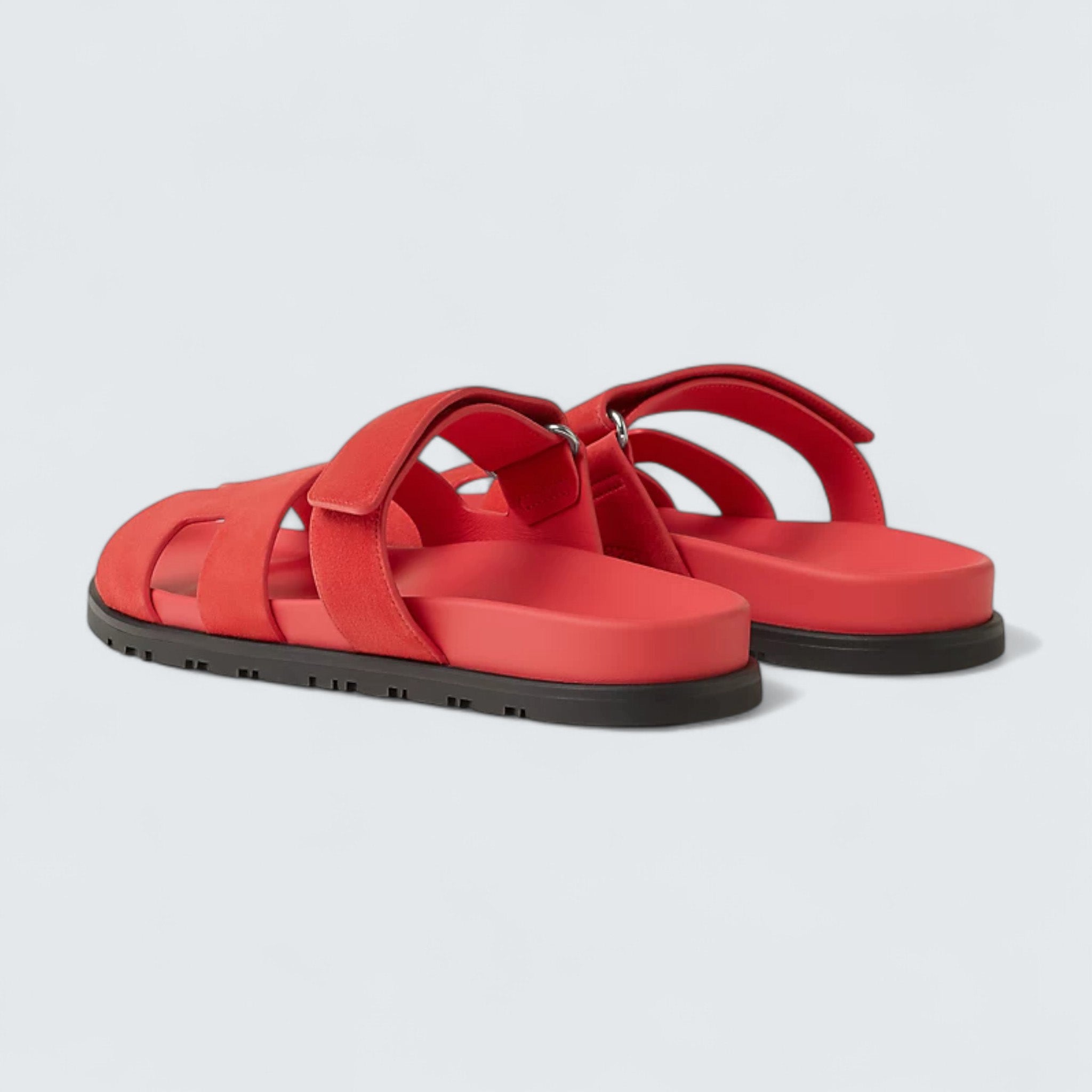 Chypre Sandals 'Rose Vermillon'