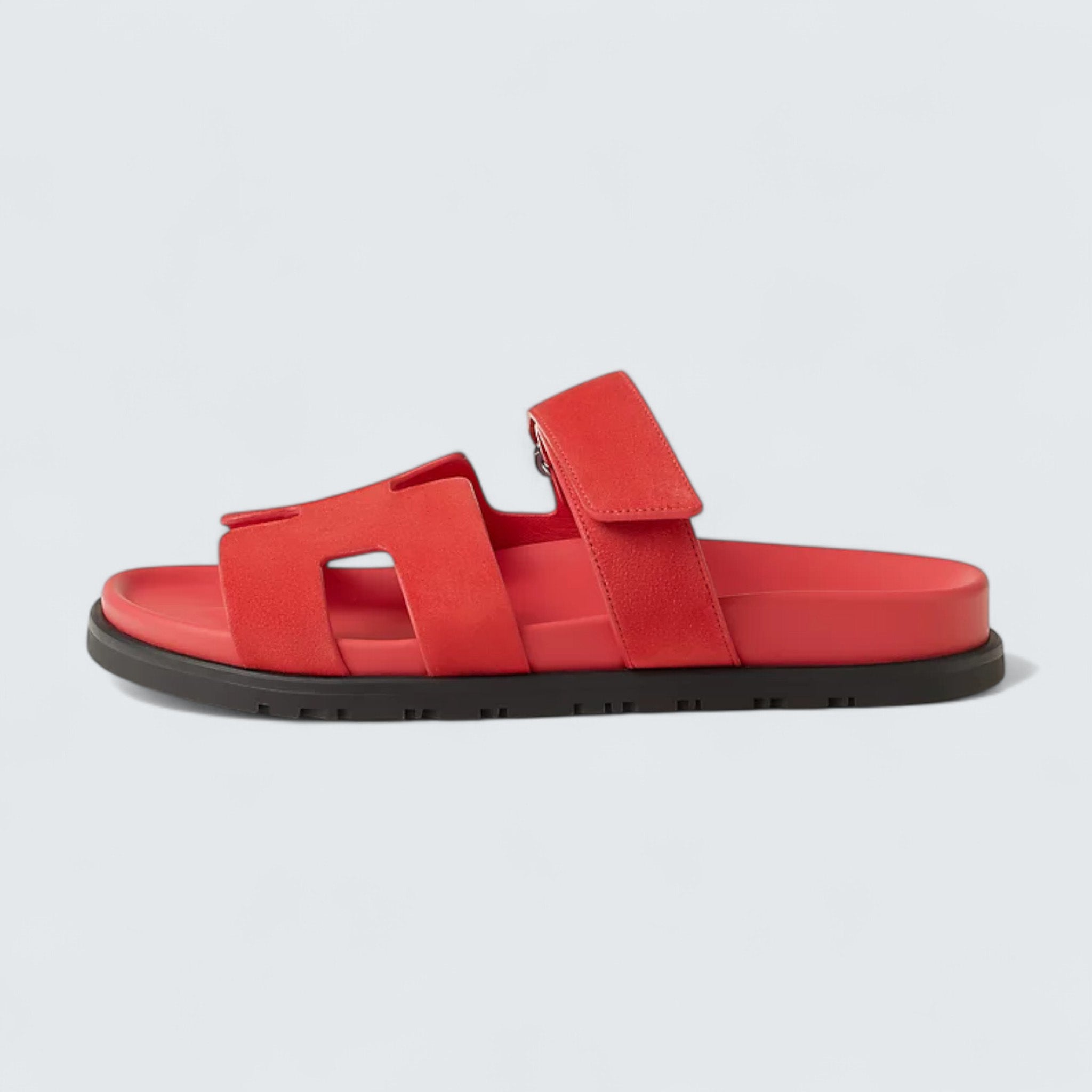 Chypre Sandals 'Rose Vermillon'