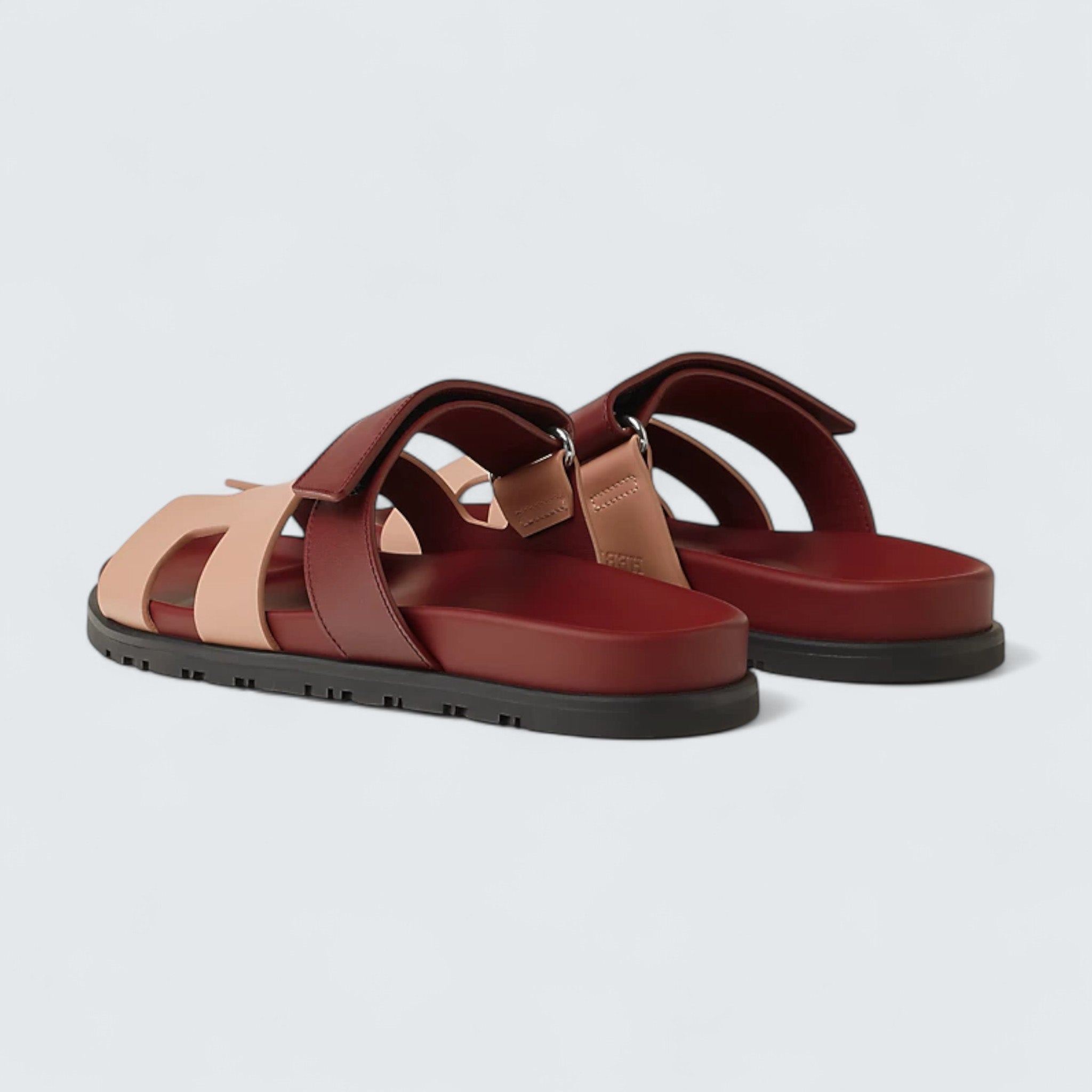 Chypre Sandals 'Beige Perlino / Rouge H'