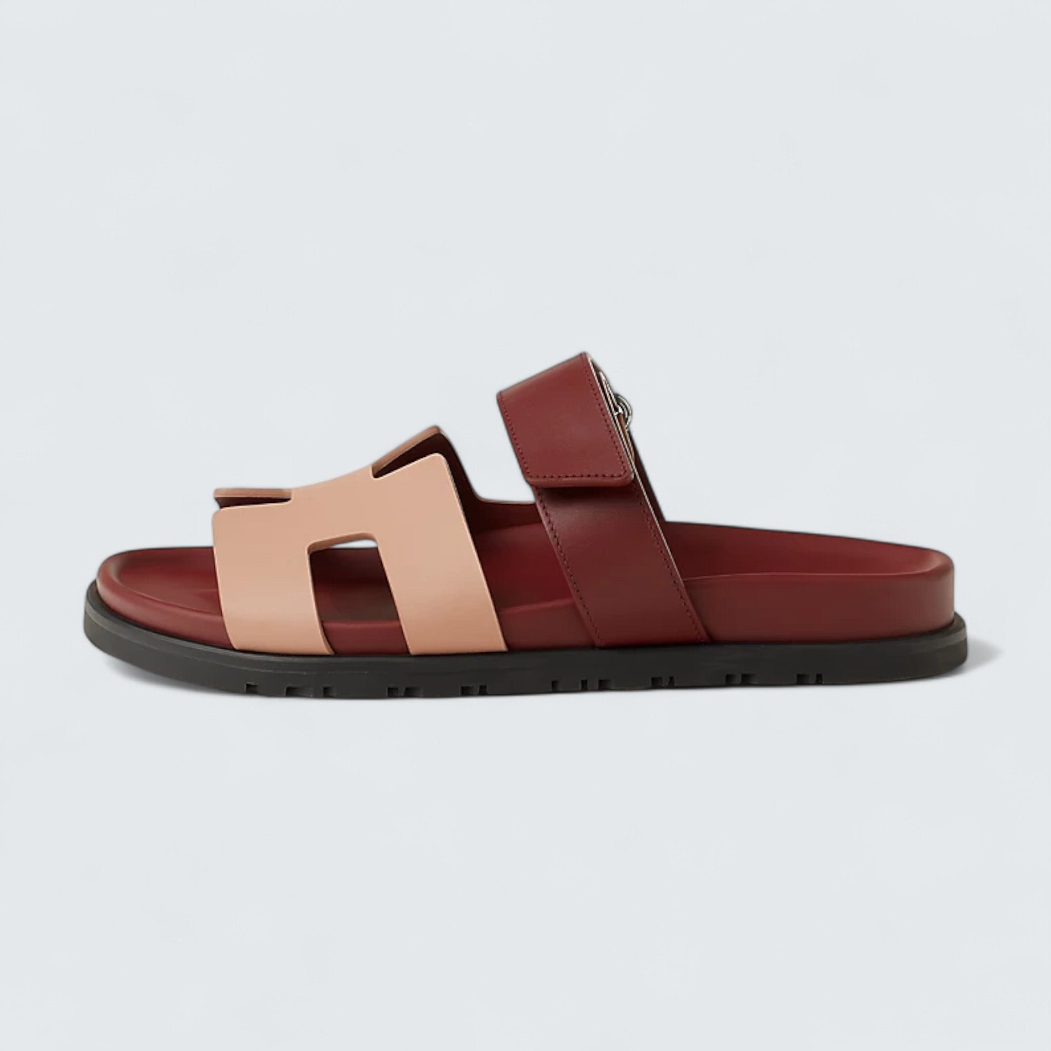 Chypre Sandals 'Beige Perlino / Rouge H'