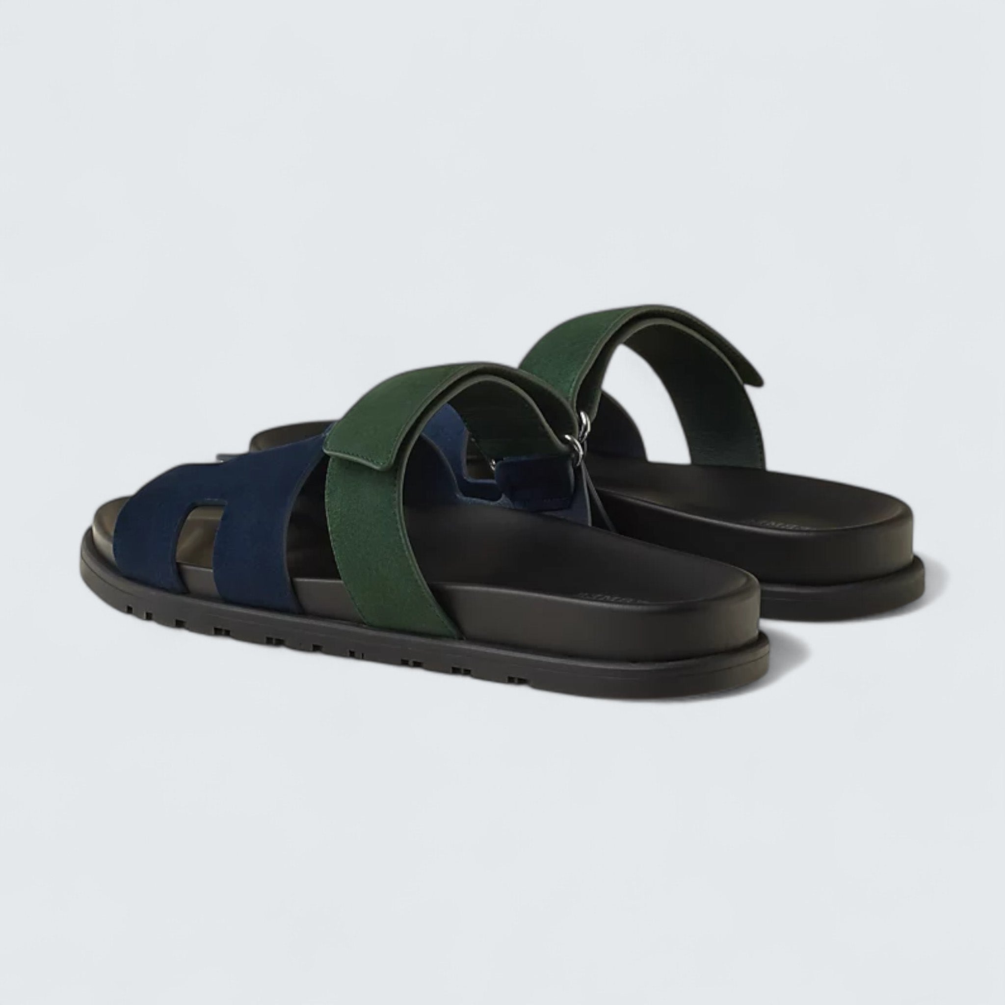 Chypre Sandals 'Bleu Océan / Vert Bouteille'