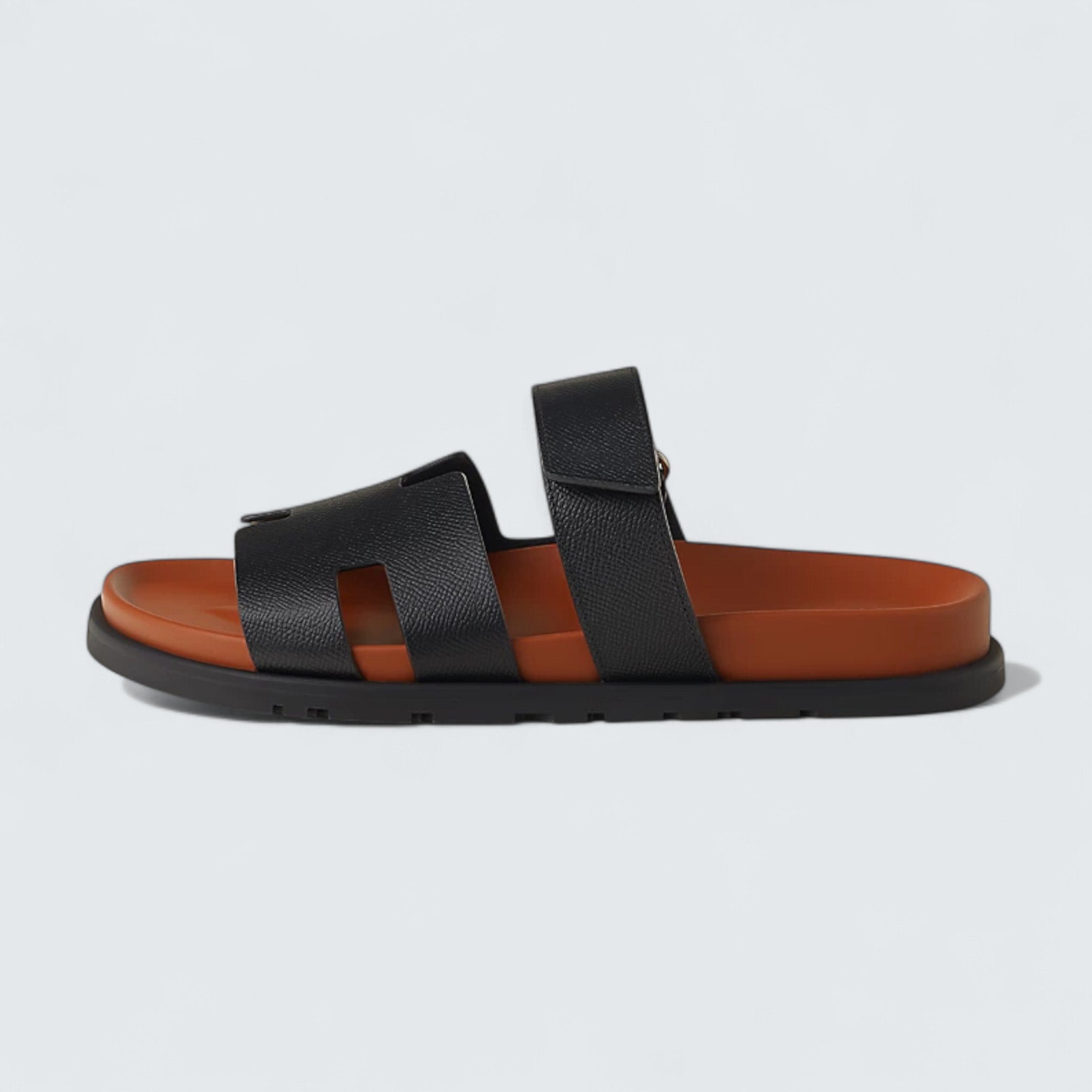 Chypre Sandals 'Noir / Naturel'