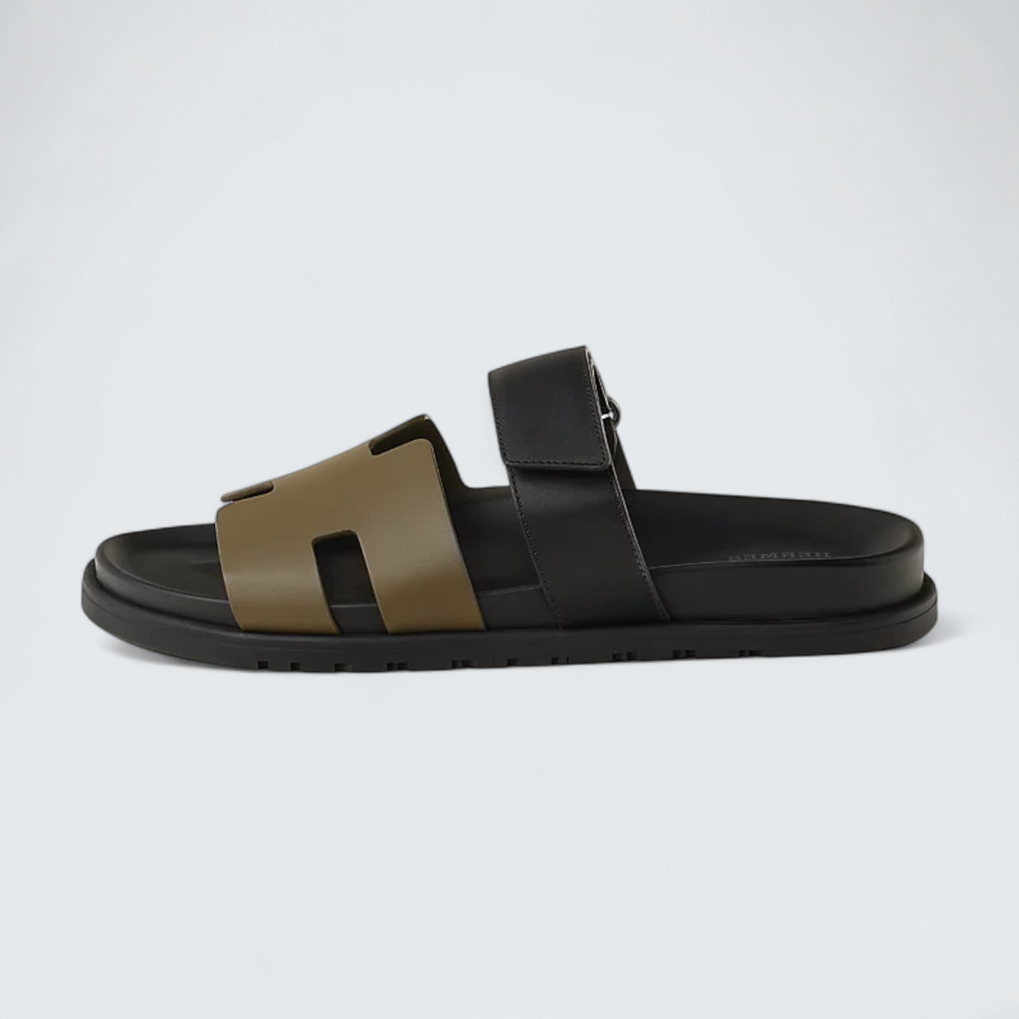 Chypre Sandals 'Vert Toundra / Noir'