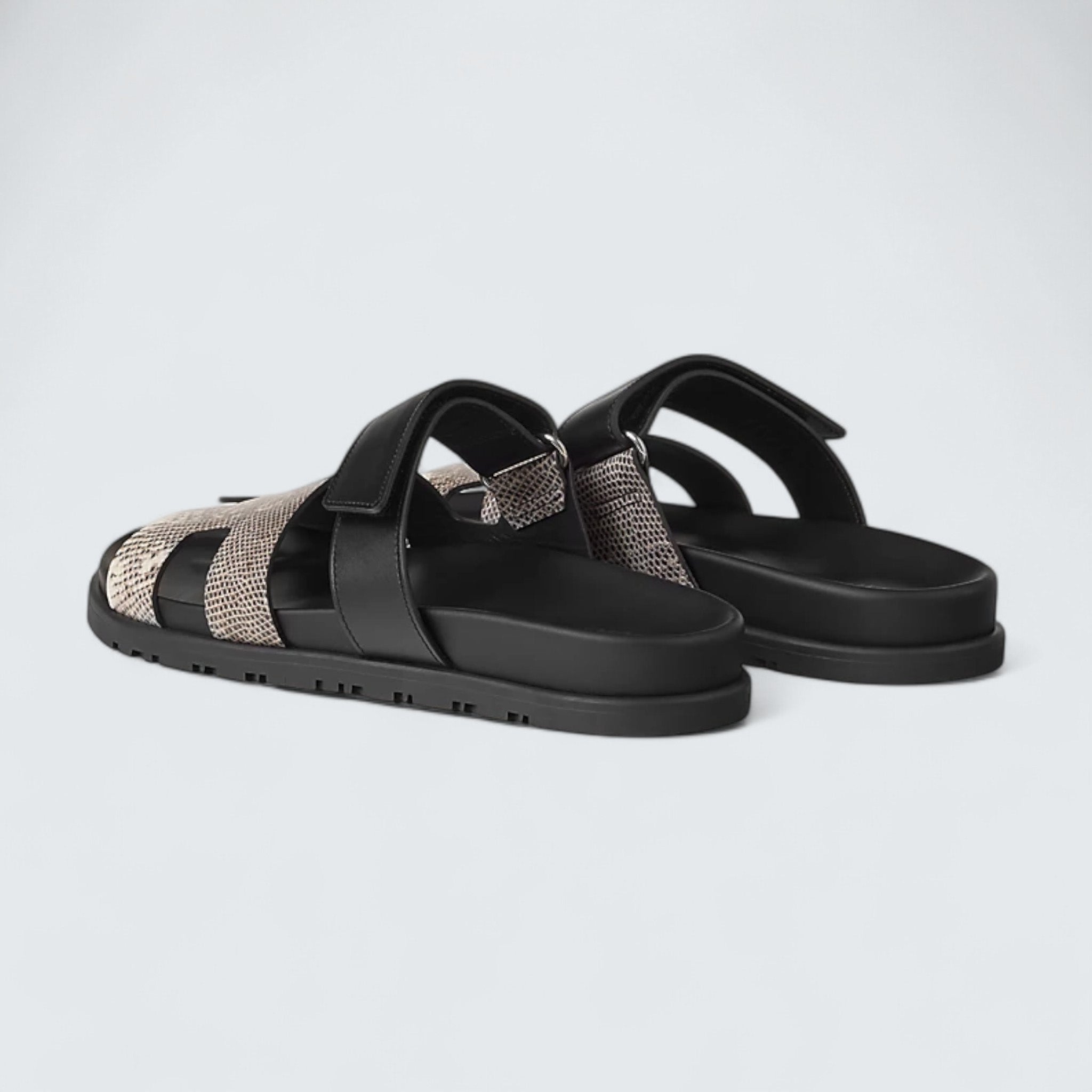 Chypre Sandals 'Ombre Noir'