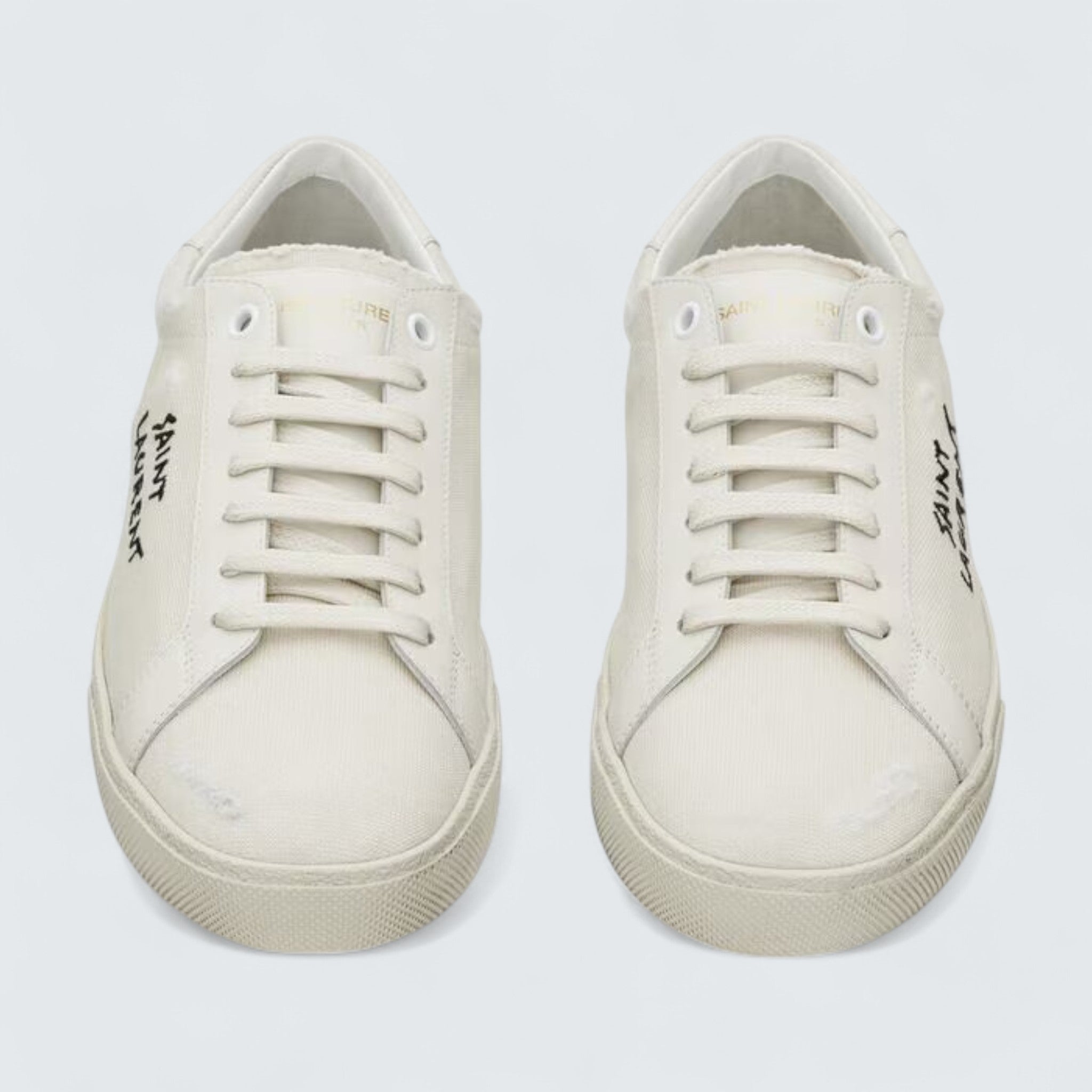 Saint Laurent Court Classic SL/06 Embroidered Sneakers 'Cream'