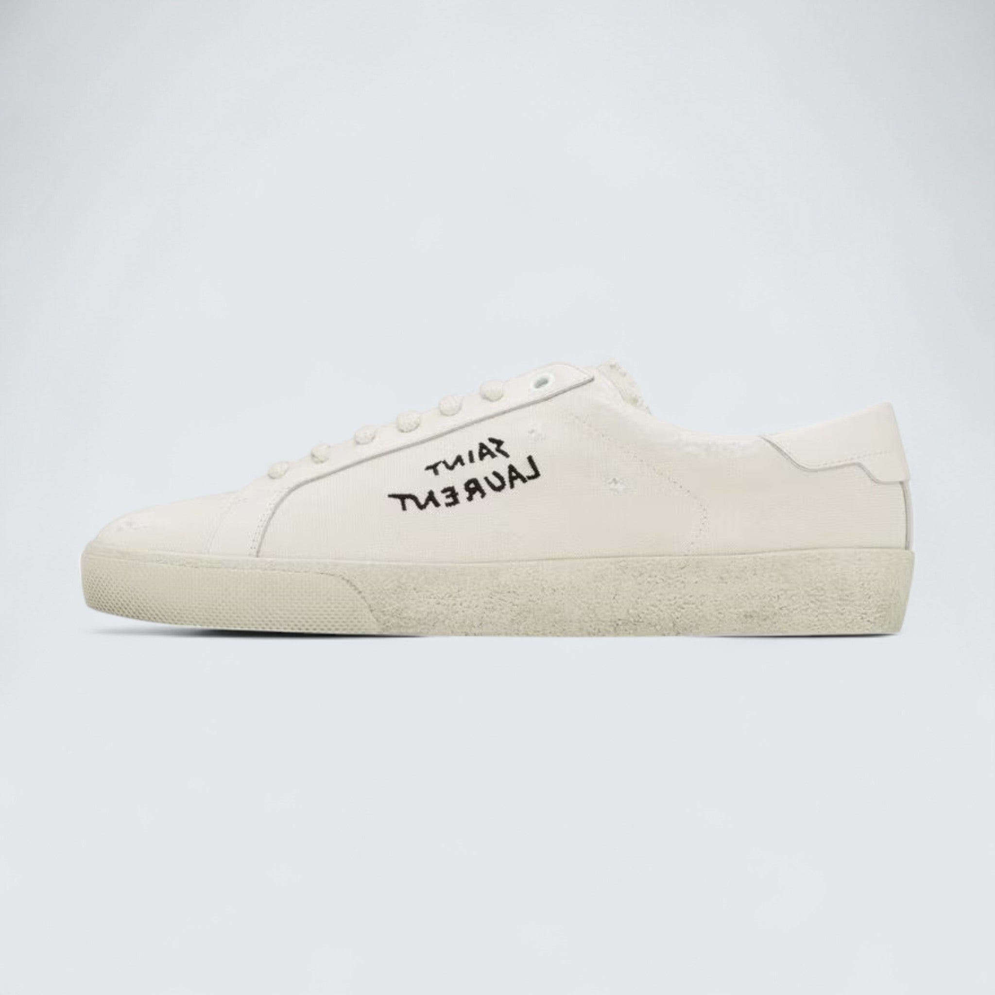 Saint Laurent Court Classic SL/06 Embroidered Sneakers 'Cream'