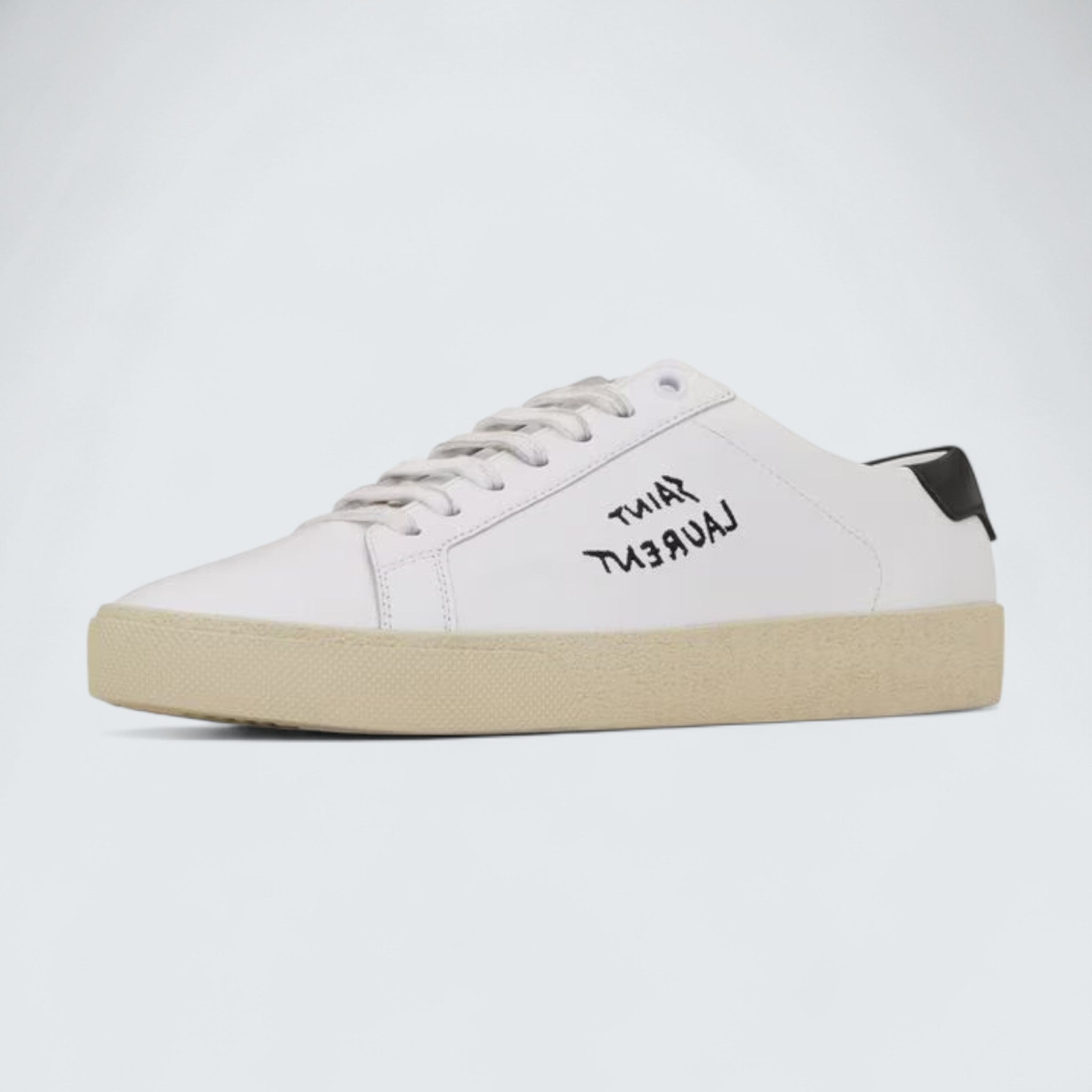 Saint Laurent Court Classic SL/06 Embroidered Sneakers 'Optic White'