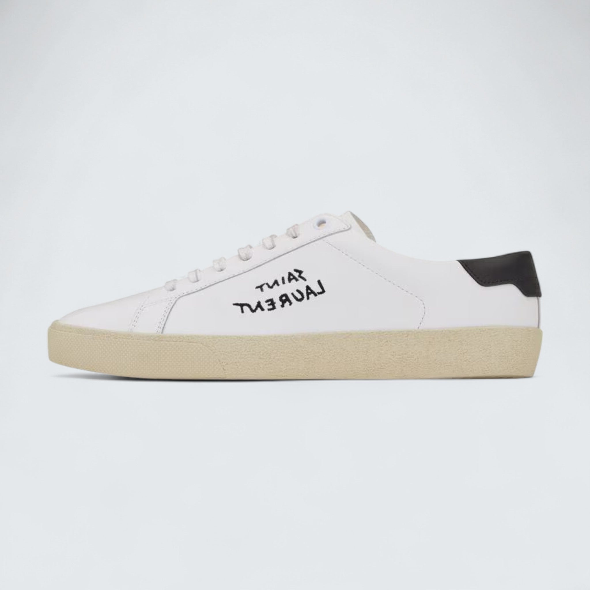 Saint Laurent Court Classic SL/06 Embroidered Sneakers 'Optic White'