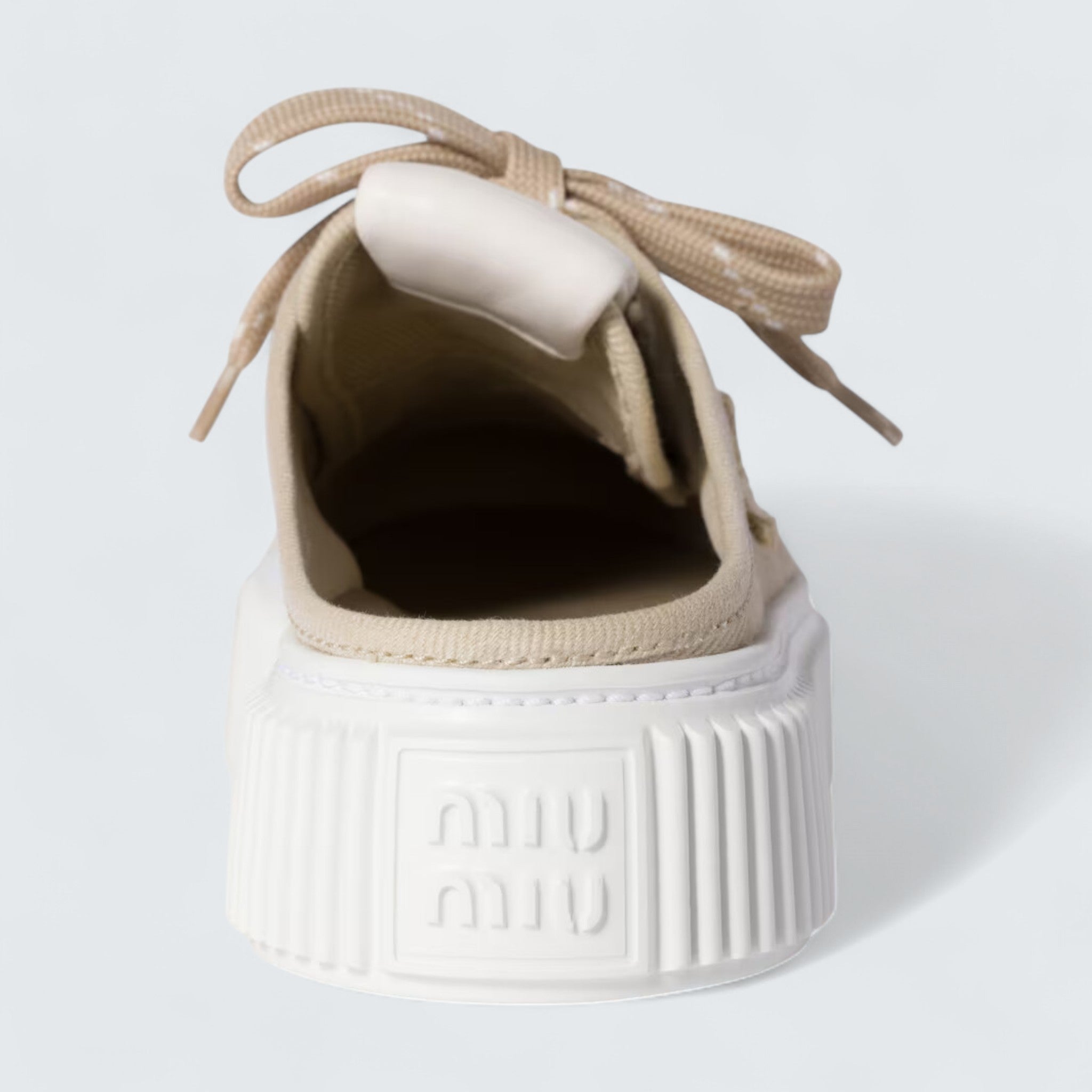 Denim Sneaker Mules 'Colonial Beige'