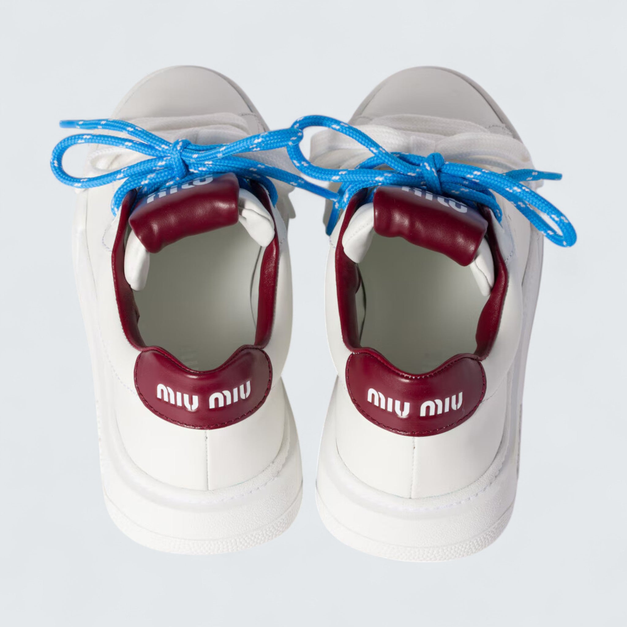 Leather Sneakers 'White/Crimson'