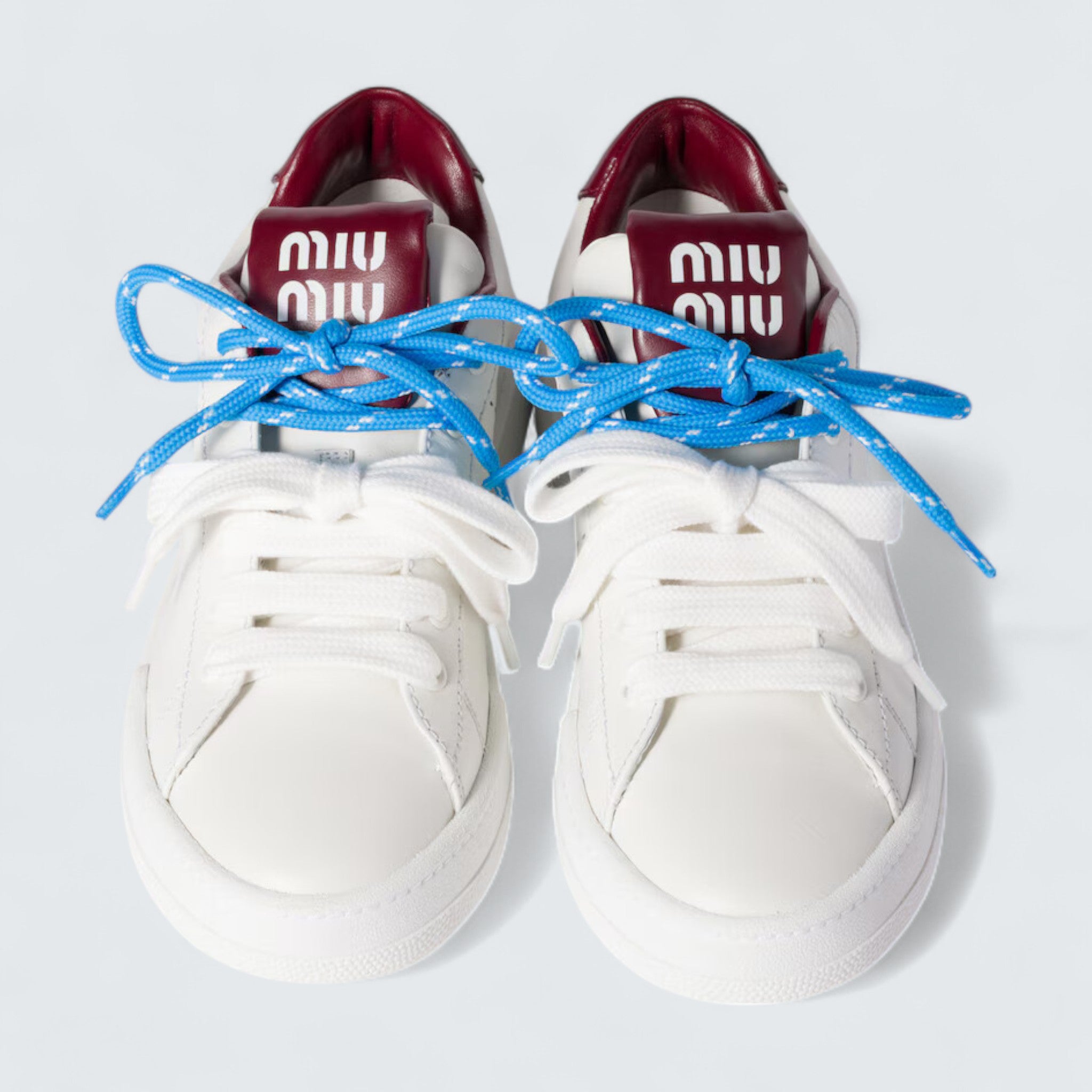 Leather Sneakers 'White/Crimson'
