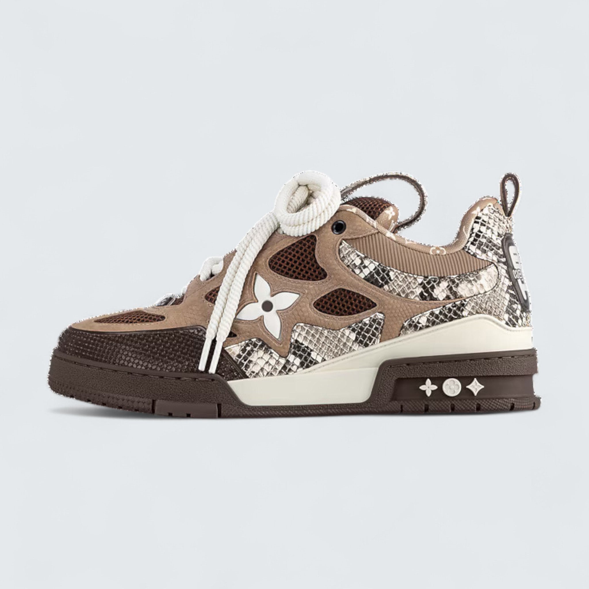 LV Skate Sneaker 'Brown/White'