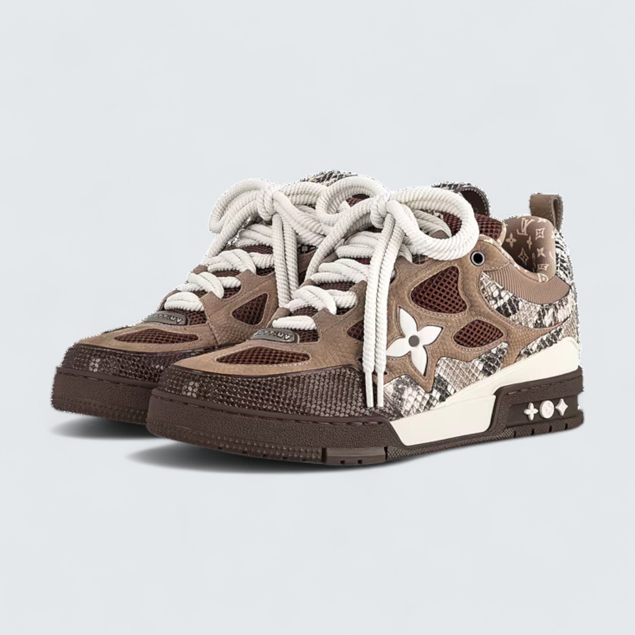 LV Skate Sneaker 'Brown/White'
