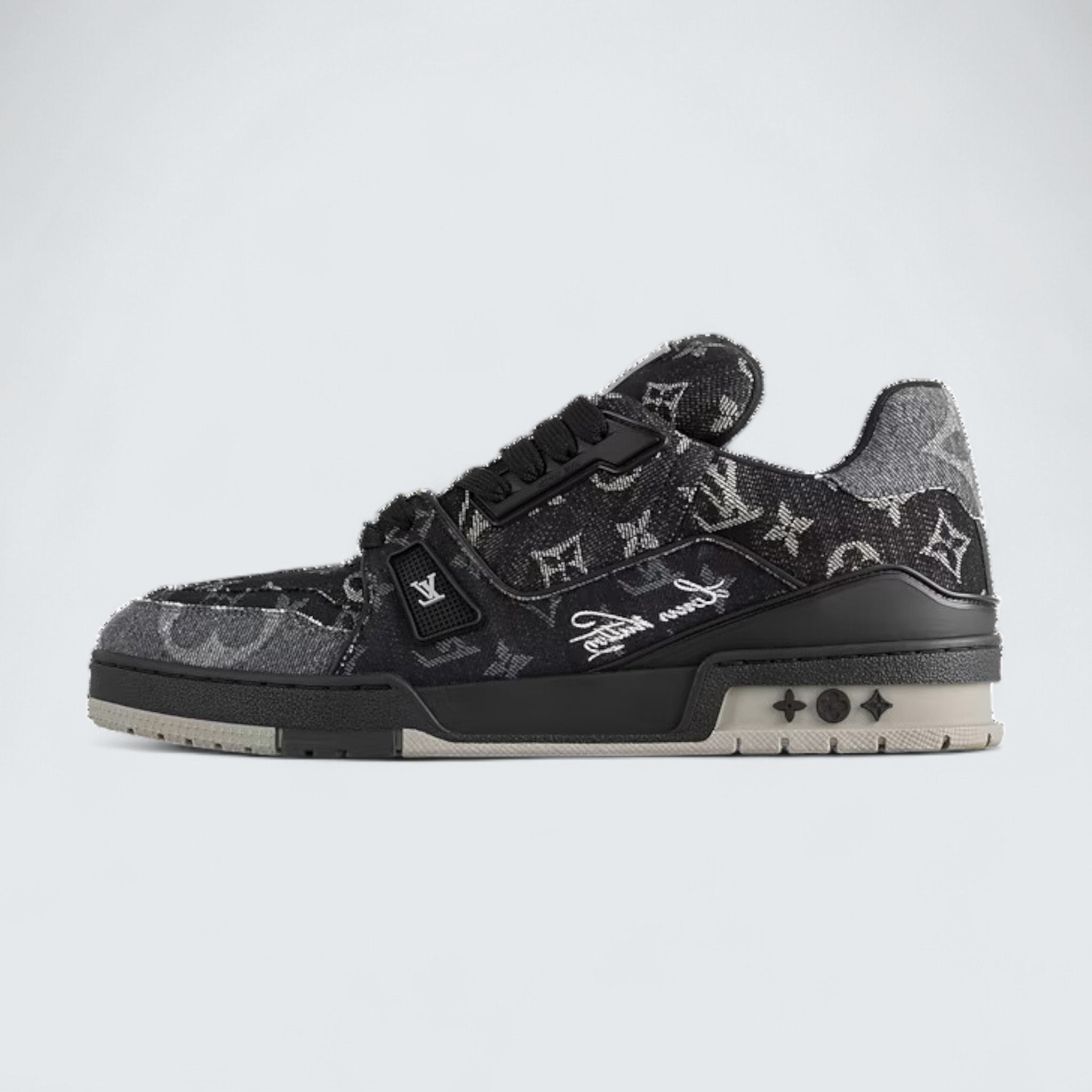 LV Trainer Sneaker 'Black Monogram Denim'
