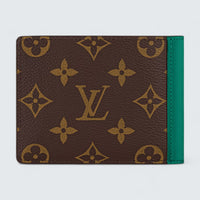 Multiple Wallet 'Monogram/Green'