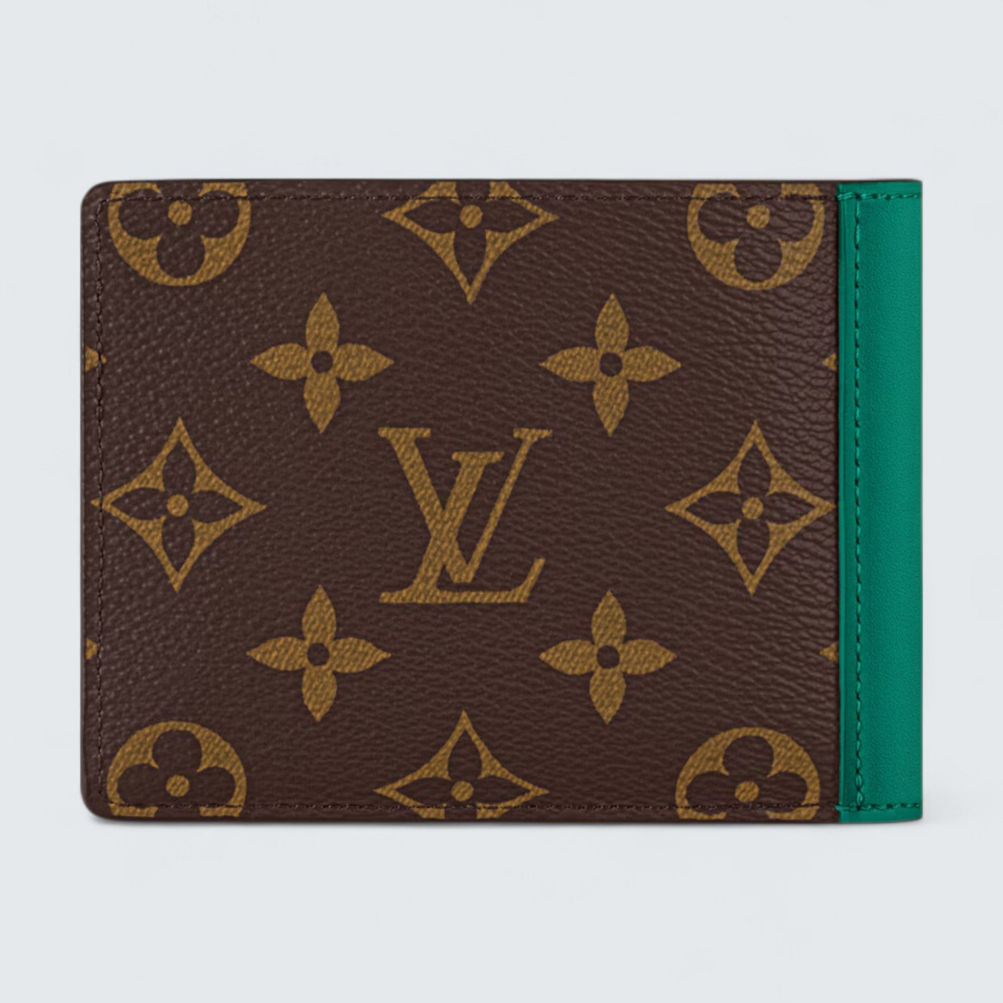 Multiple Wallet 'Monogram/Green'