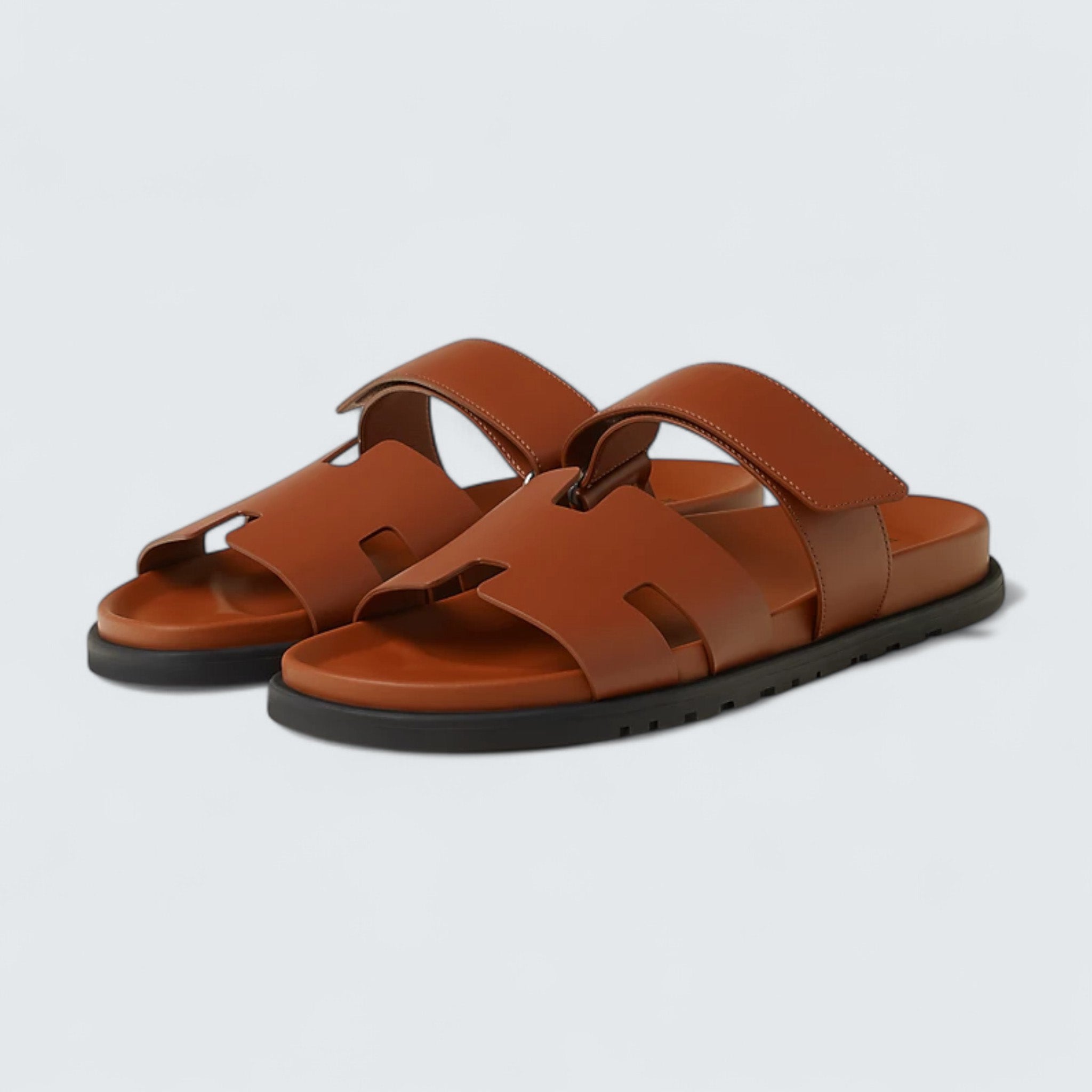 Chypre Sandals 'Marron Doré'
