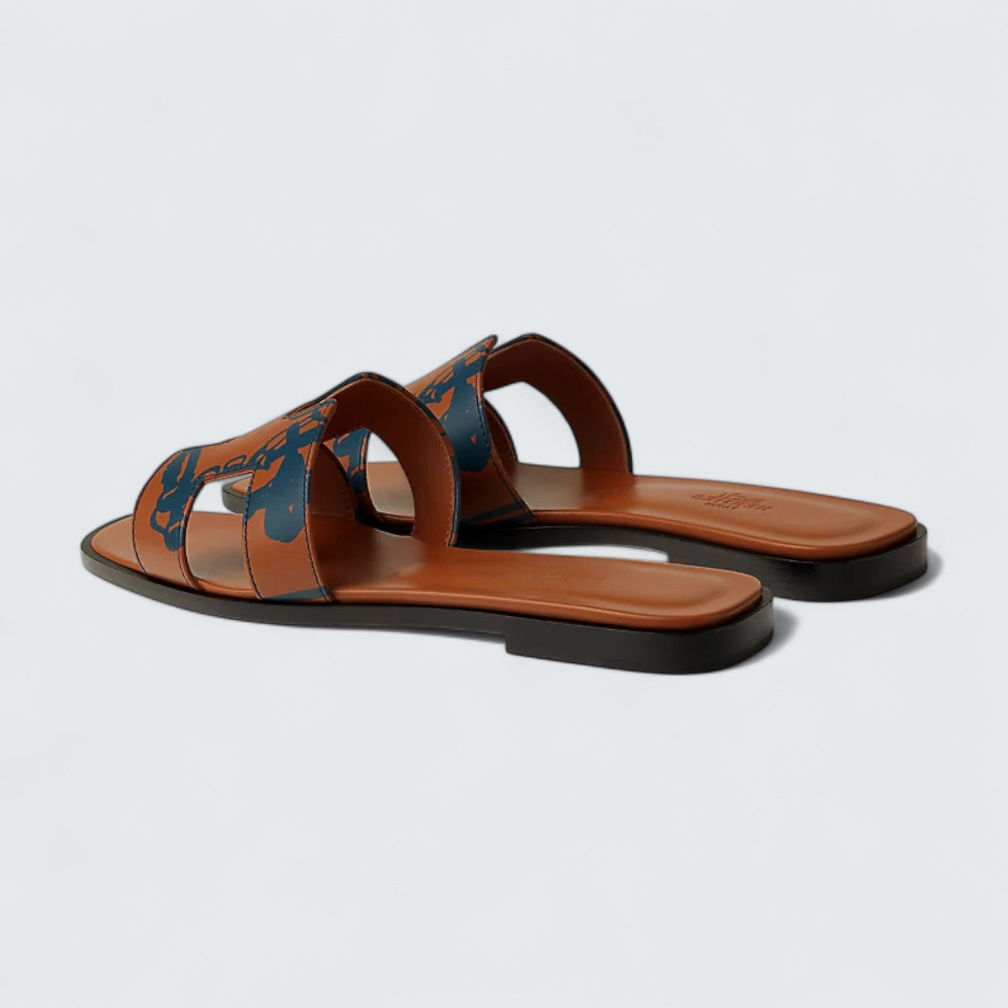 Oran Sandals 'Naturel / Bleu Turquin'