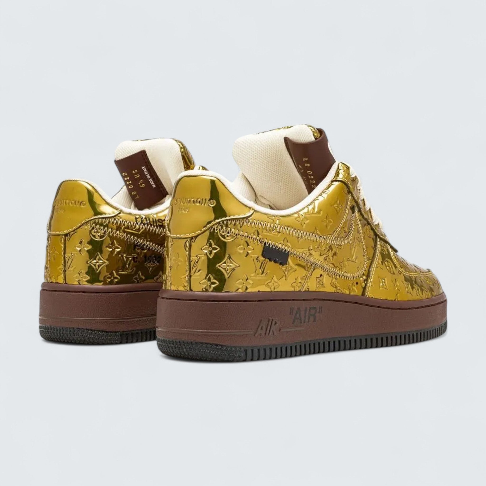Louis Vuitton x Nike Air Force 1 Low 'Metallic Gold'