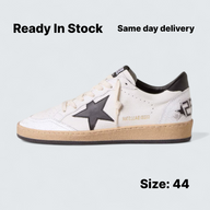 Ball Star 'White Nappa Leather with Black Leather Star and Heel Tab'