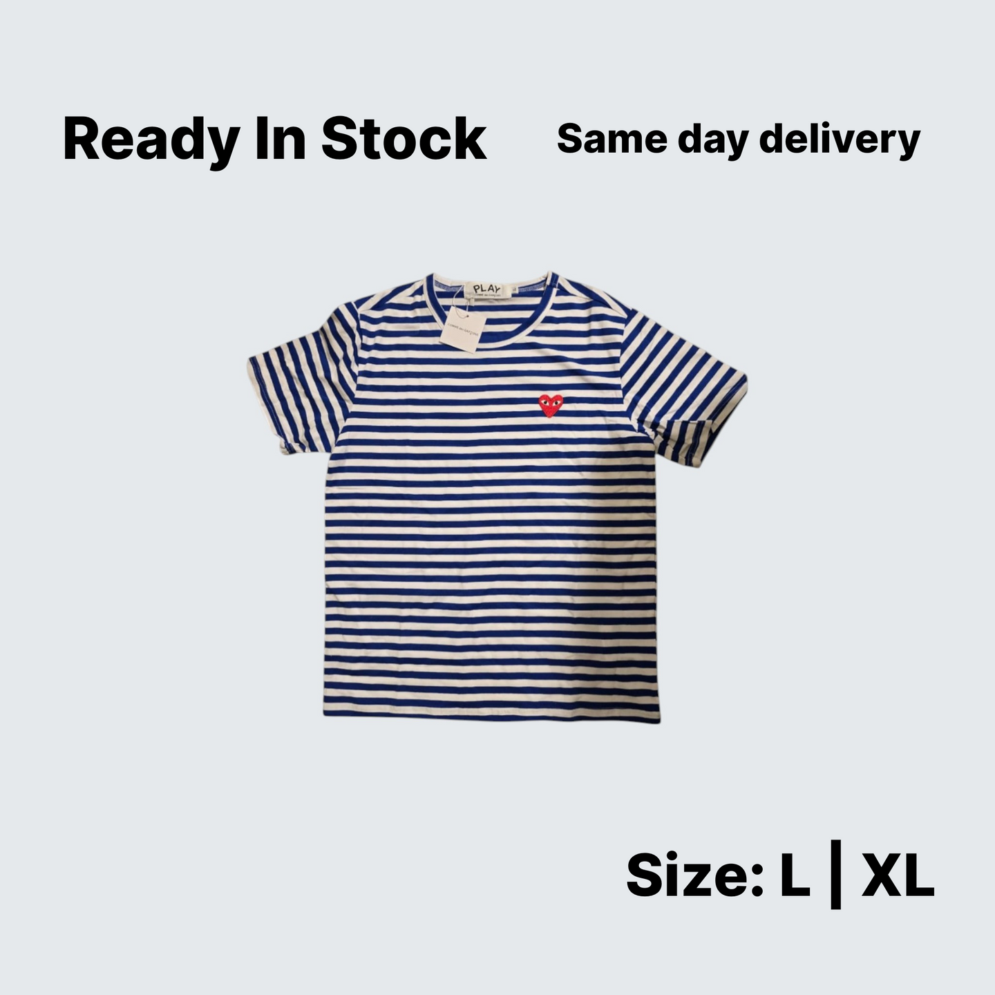 Comme des Garçons PLAY Striped Tee