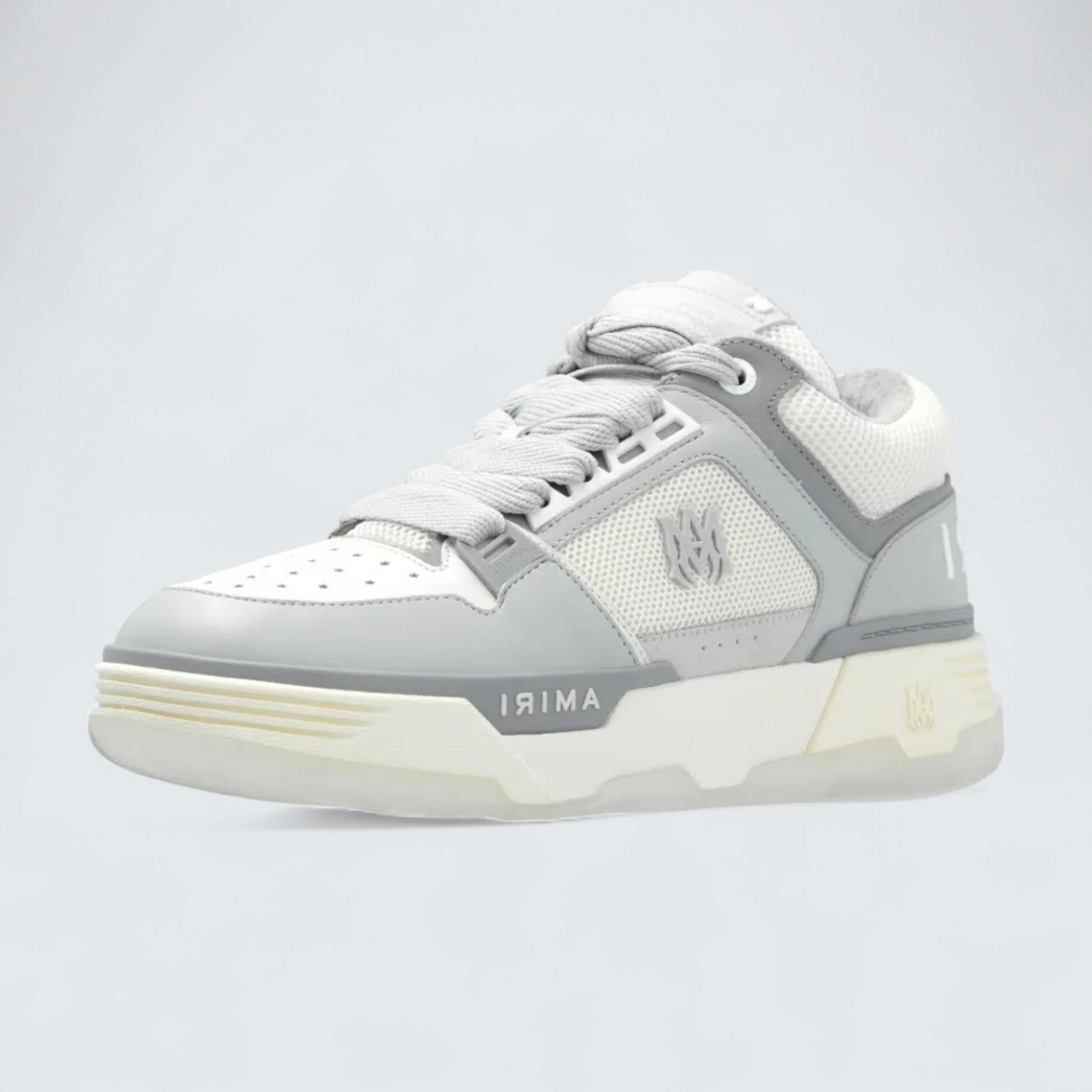 MA-1 Panelled Leather 'Grey/Cool Grey/Cream White'