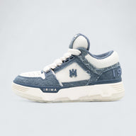 MA-1 Panelled Leather 'Jeans Blue/White'