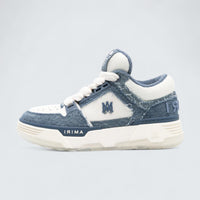 MA-1 Panelled Leather 'Jeans Blue/White'
