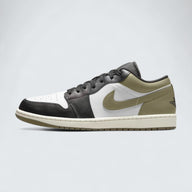Air Jordan 1 Low 'Black White Medium Olive'