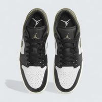 Air Jordan 1 Low 'Black White Medium Olive'