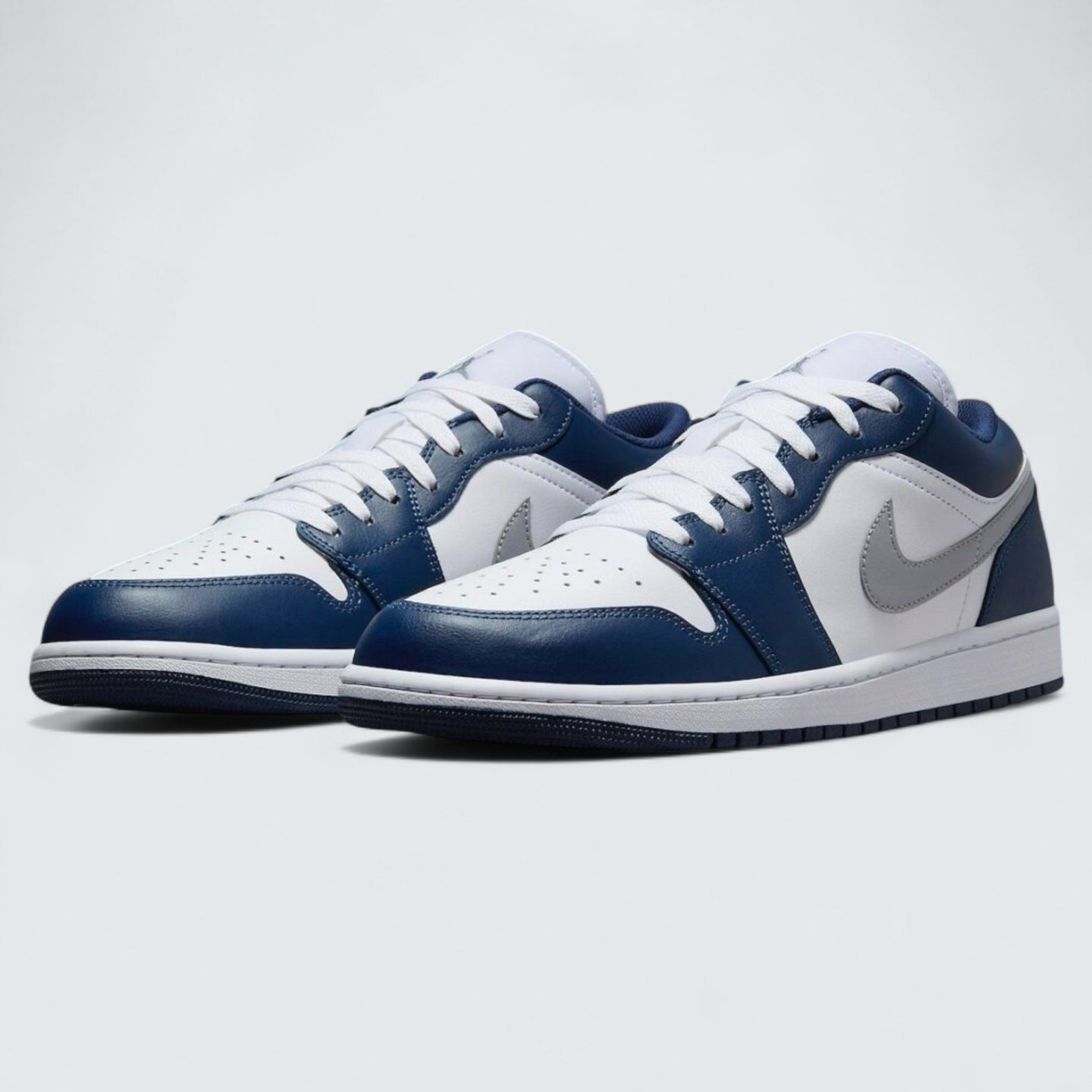 Air Jordan 1 Low 'White Wolf Grey Midnight Navy'
