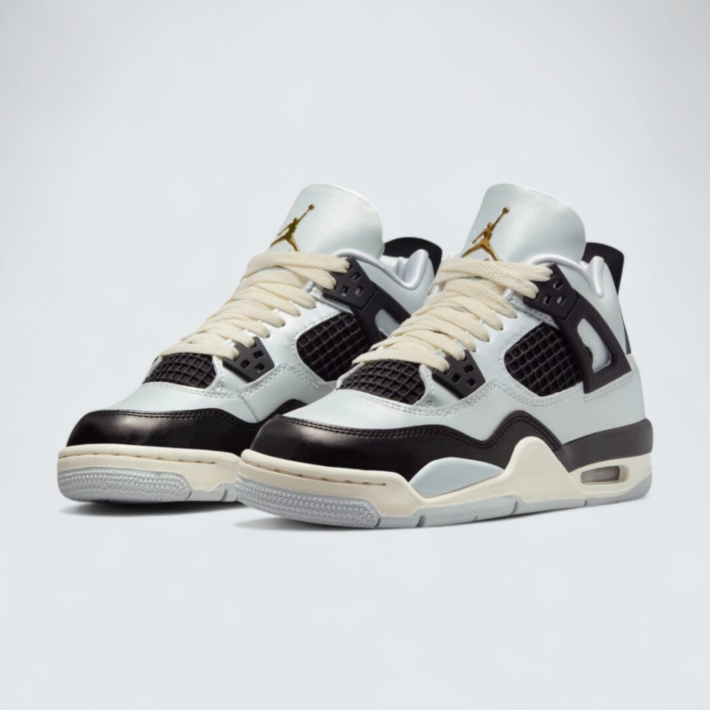 Air Jordan 4 'Pure Platinum – Metallic Gold'