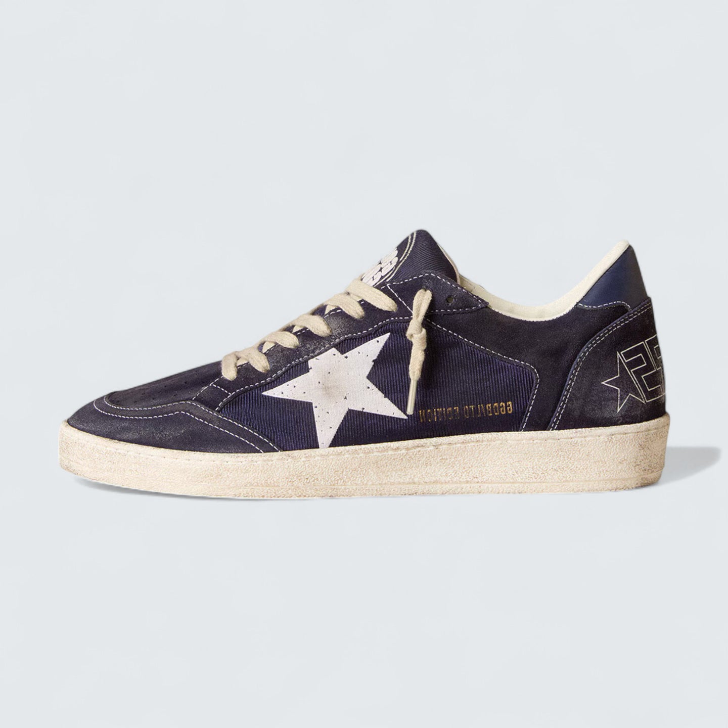 Ball Star LTD 'Blue Suede and Nylon with White Star and Blue Heel Tab'