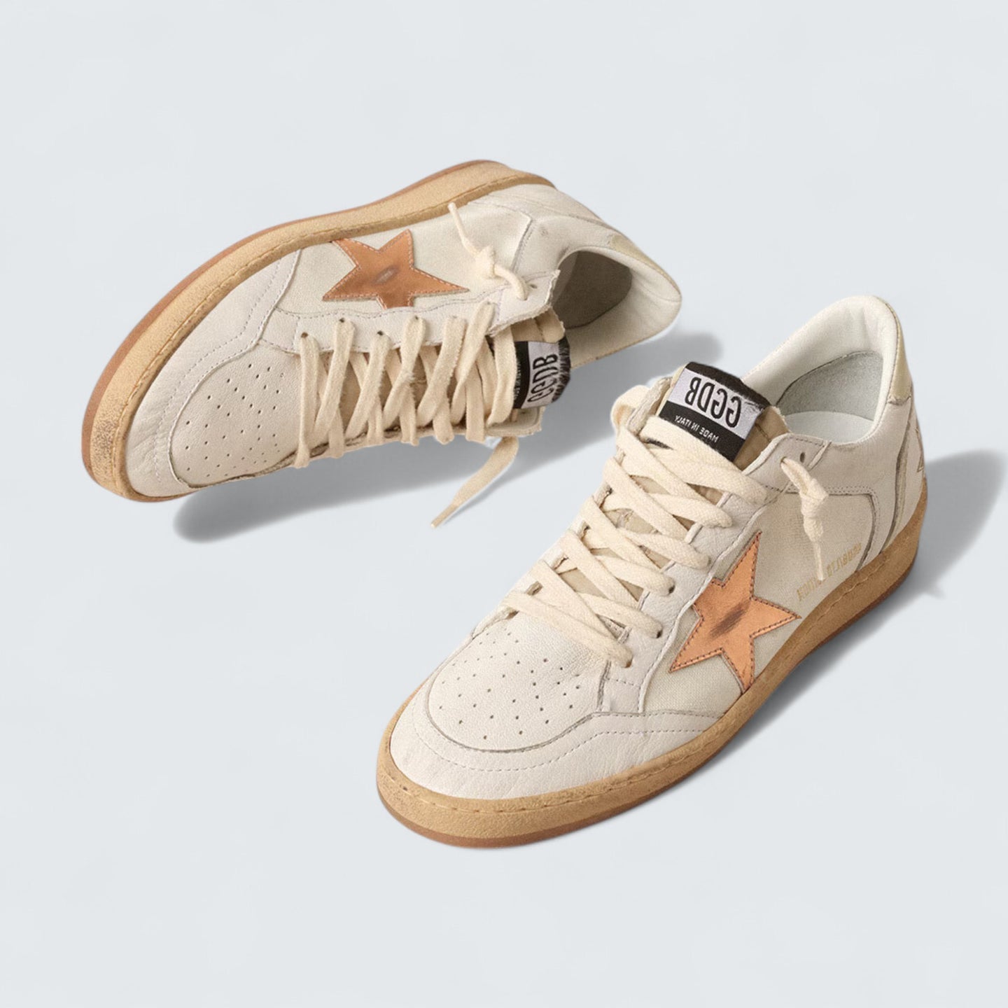 Ball Star LTD 'Canvas and Nappa with Bronze Metallic Leather Star'