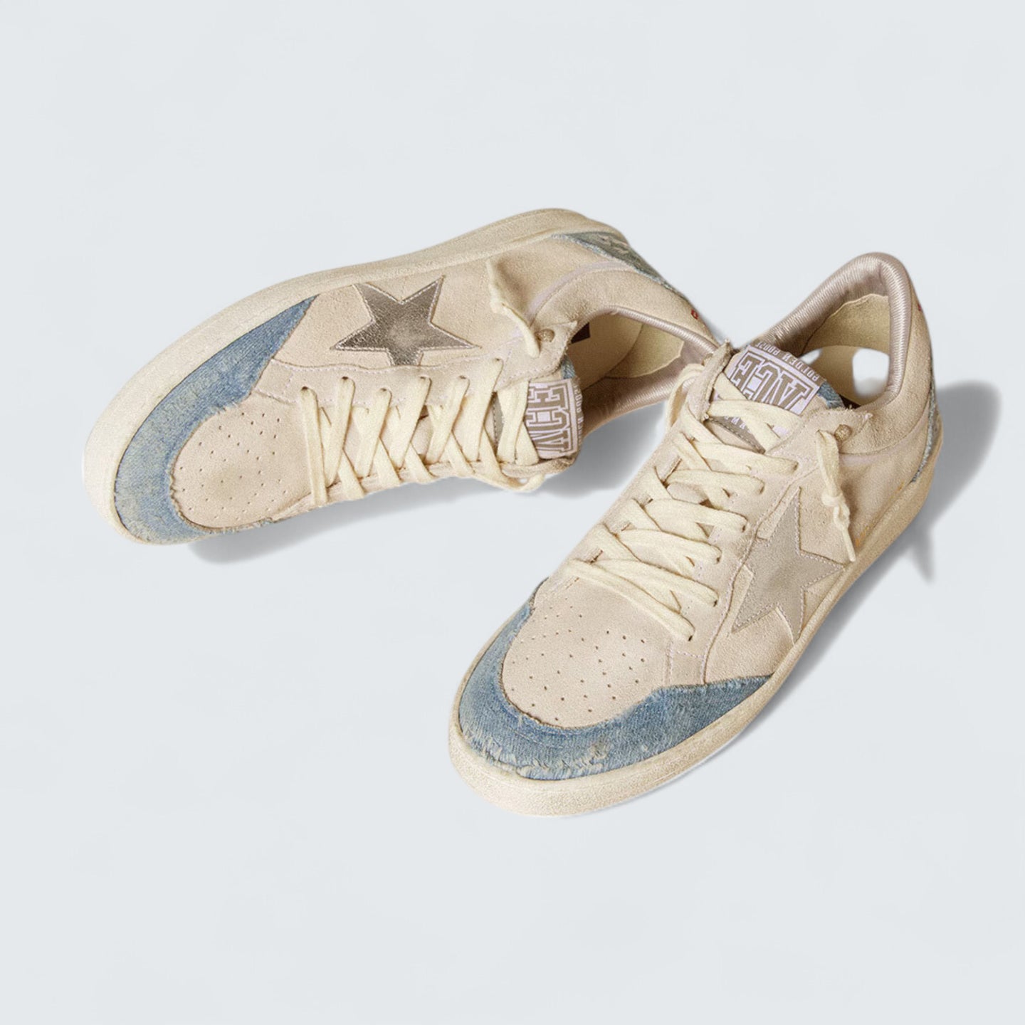 Ball Star LTD 'Suede with Metallic Leather Star and Denim Inserts'