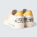 Ball Star LTD 'White Mesh with Yellow Leather Star and Heel Tab'