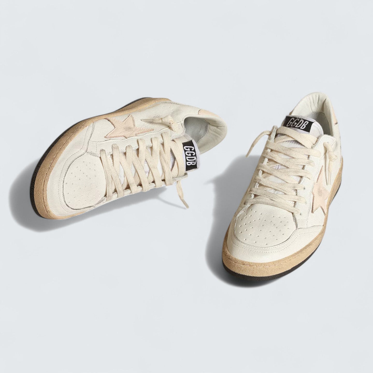 Ball Star LTD 'White Nappa with Salmon-Pink Nappa Star'
