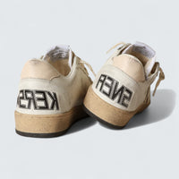Ball Star LTD 'White Nappa with Salmon-Pink Nappa Star'