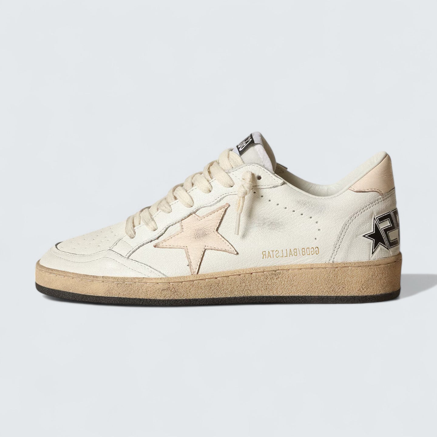 Ball Star LTD 'White Nappa with Salmon-Pink Nappa Star'