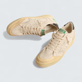 Ball Star LTD 'Vanilla Canvas Star and Leather Heel Tab'