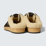 Ball Star Sabots 'Black Glitter with Black Star and Shearling Lining'