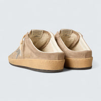 Ball Star Sabot 'Dove-Gray Suede with Silver Glitter Star'